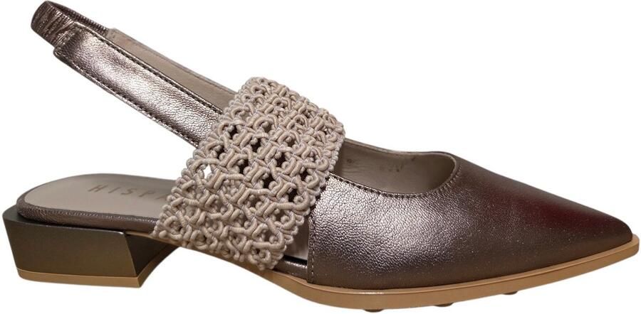 HISPANITAS Slingbacks Dames Hv264866 Maat: 41 Materiaal: Leer Kleur: Bronskleurig