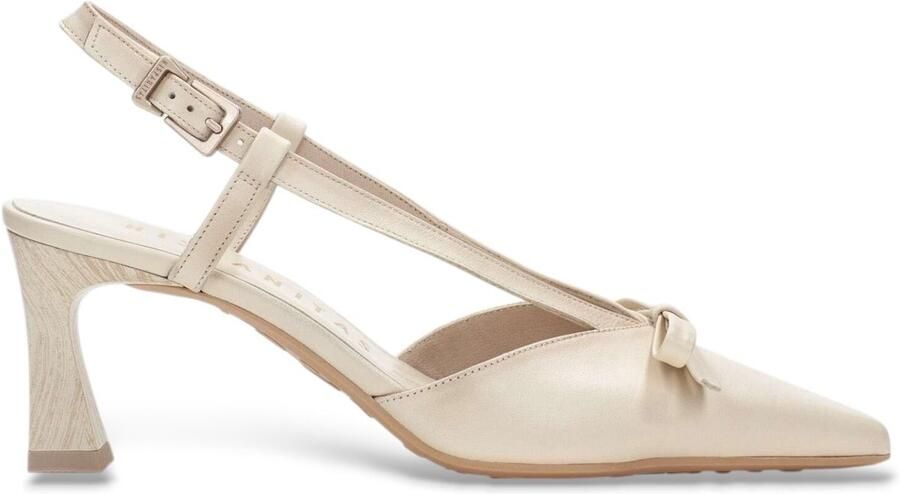 Hispanitas Leren schoenen met beige strik