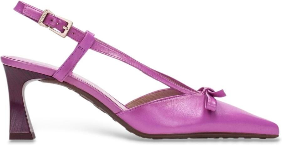 Hispanitas Leren schoenen met roze strik