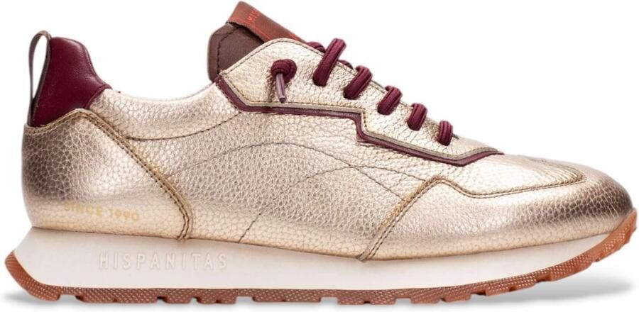 Hispanitas Leren sneakers Kansas Bolmet goud - Foto 2