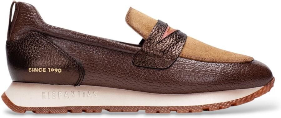 Hispanitas Leren Sport Kansas mocassins