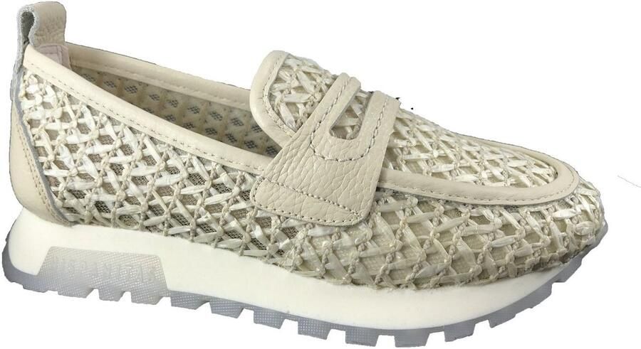 Hispanitas RHV264856 beige leren damesmocassin Bonne Shoe