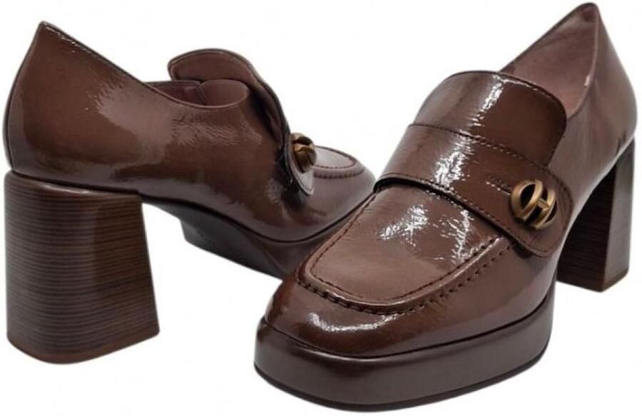 Hispanitas Mocassin Schoenen van Zwart Leer - Foto 2