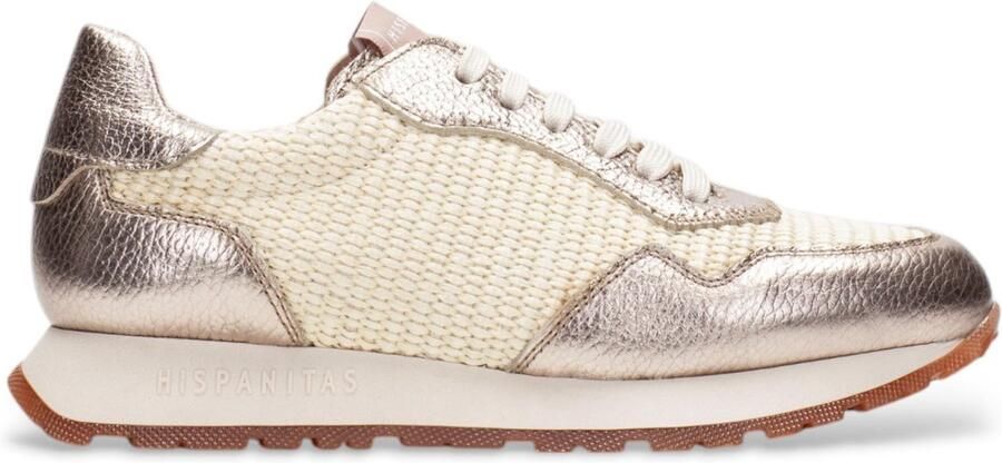 HISPANITAS Lage Sneakers Dames Rhv254045 Maat: 40 Materiaal: Leer Kleur: Brons