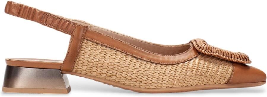 HISPANITAS Slingbacks Dames Rhv254046 Raffia Camel