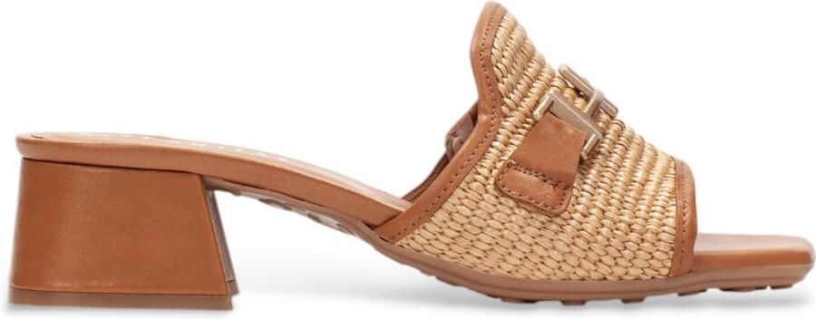 HISPANITAS Muiltjes Dames Rhv254071 Maat: 39 Materiaal: Raffia Kleur: Beige