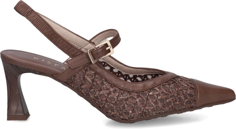 HISPANITAS Slingbacks Dames Rhv264671 Maat: 39 Materiaal: Leer Kleur: Bruin