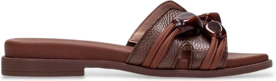 Hispanitas Sandalen van bruin steenleer