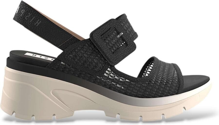 Hispanitas Sandalen van zwarte ceder