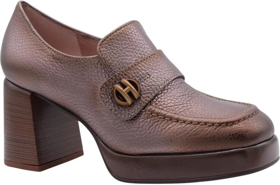 HISPANITAS Enkellaarsjes Dames Hi254270 Maat: 39 Materiaal: Leer Kleur: Bronskleurig - Foto 16