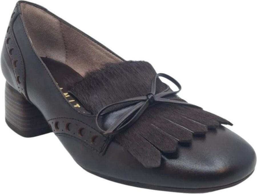 Hispanitas Soho HI265192 Espresso Mocassin met ponyhaar - Foto 2
