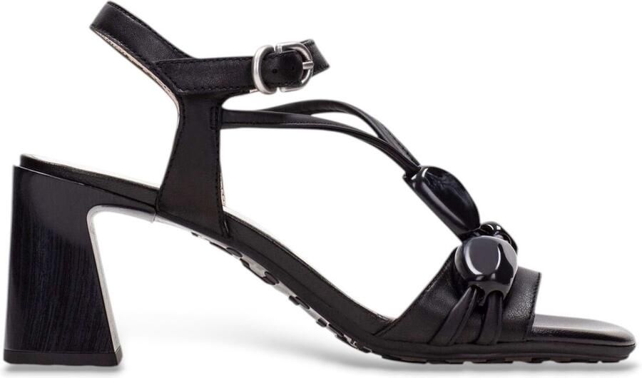 Hispanitas Soho Leren Sandalen Zwart Ornament