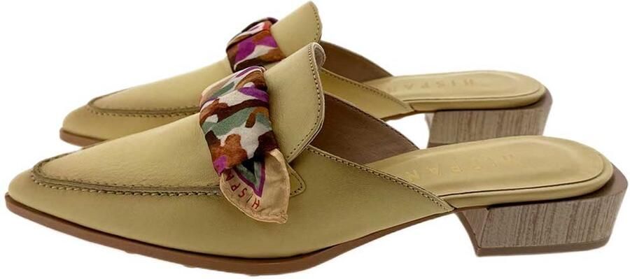 Hispanitas Turin slipper geel combi