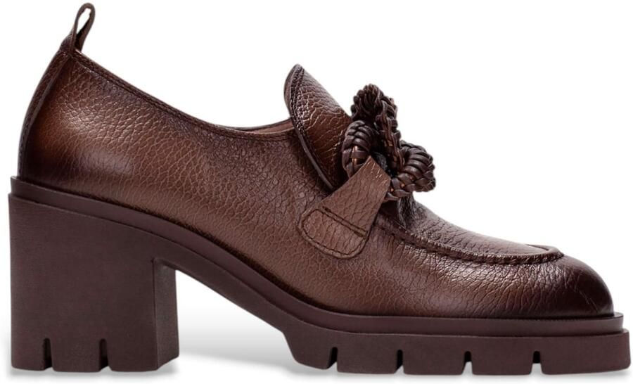 Hispanitas Zurich Bruin Leren Mocassins