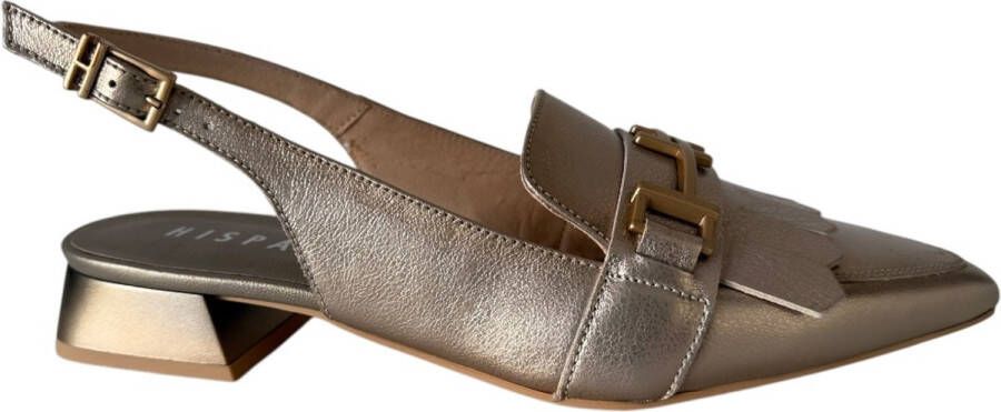 HISPANITAS Slingbacks Dames Chv253817 Maat: 40 Materiaal: Leer Kleur: Brons