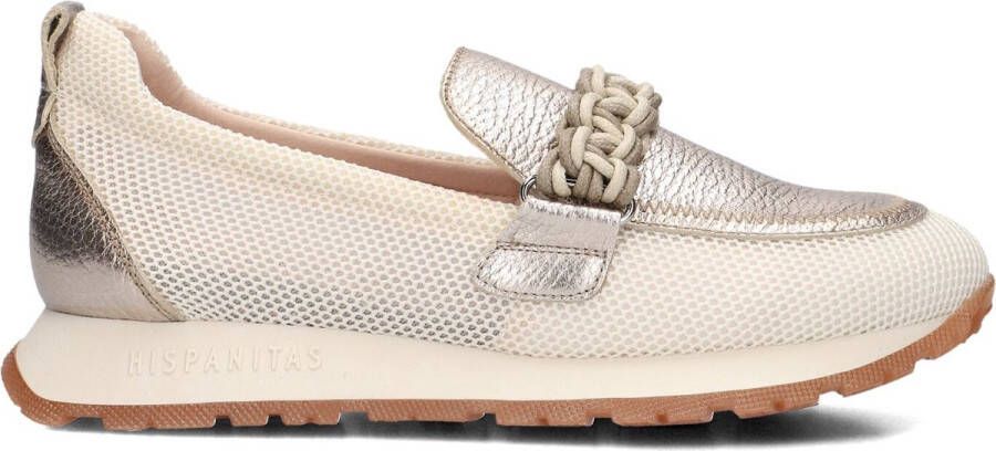 HISPANITAS Lage Sneakers Dames Hv253948 Maat: 40 Materiaal: Nylon Kleur: Goud
