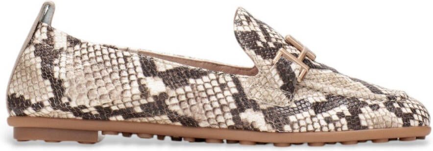 HISPANITAS Instappers Dames Hv254027 Maat: 36 Materiaal: Leer Kleur: Beige