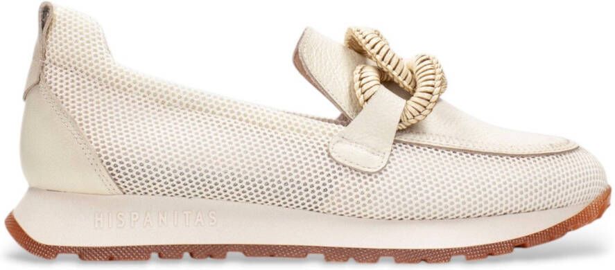 HISPANITAS Instappers Dames Hv254065 Maat: 40 Materiaal: Mesh Kleur: Wit