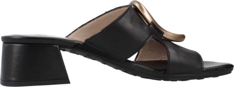 Hispanitas Stijlvolle hakken muiltjes sandaal Black Dames