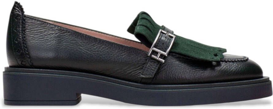 Hispanitas Groene leren mocassins