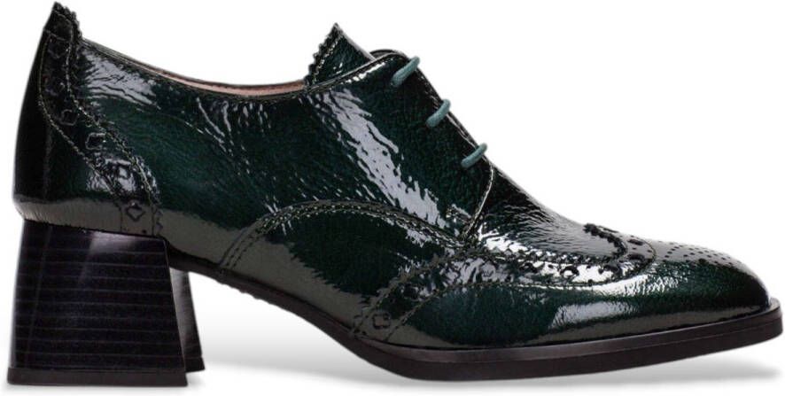 Hispanitas Leren Mocassins Groene Teen