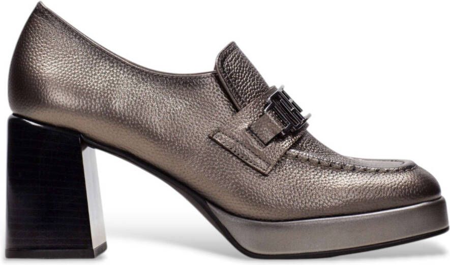 Hispanitas Leren mucassins Basalt