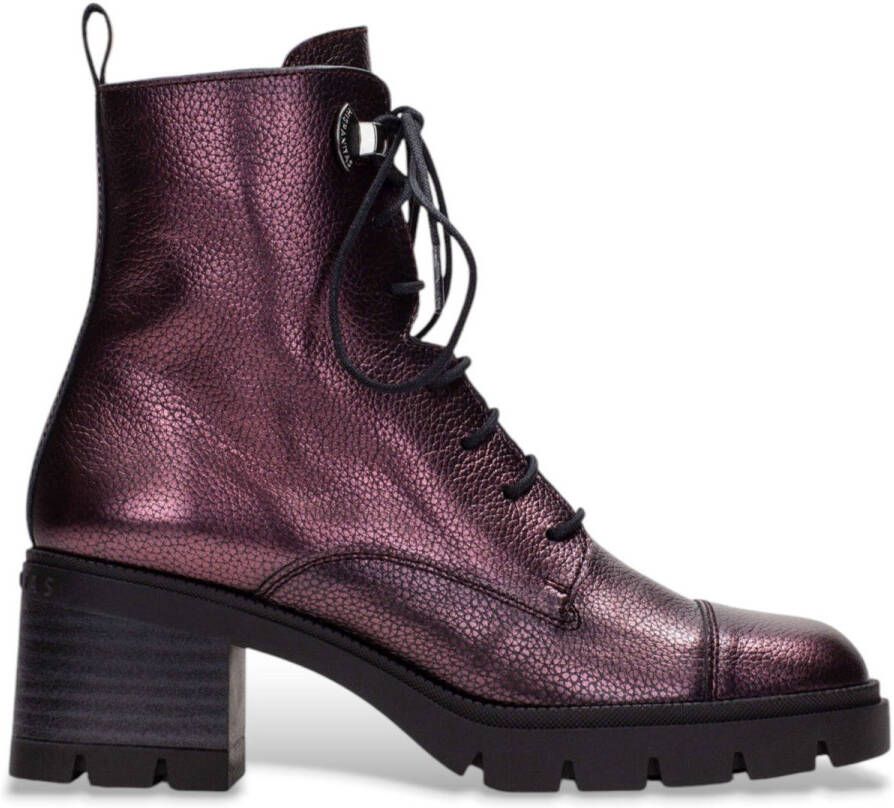 HISPANITAS Veterboots Dames Hi243605 Maat: 42 Materiaal: Leer Kleur: Rood
