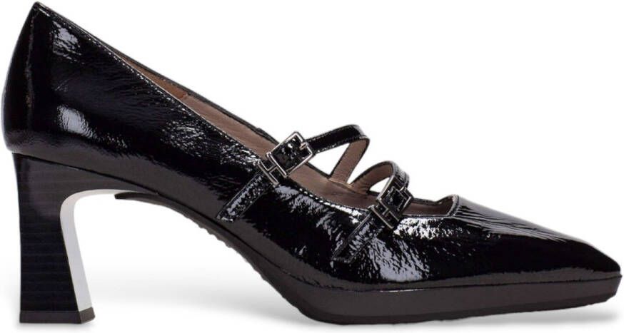 Hispanitas Mary Jane ankara zwart leren schoenen