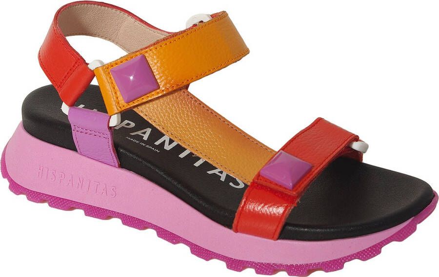 Hispanitas MAUI sandalen cervo scarlet peach mandarin violet CHV243311