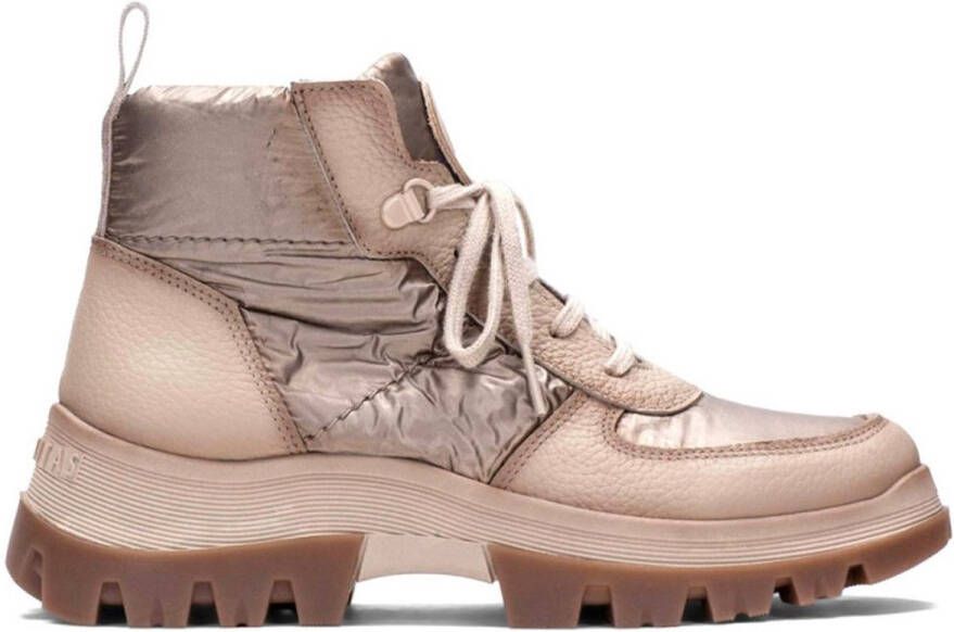 Hispanitas Meryl beige leren enkellaarsjes