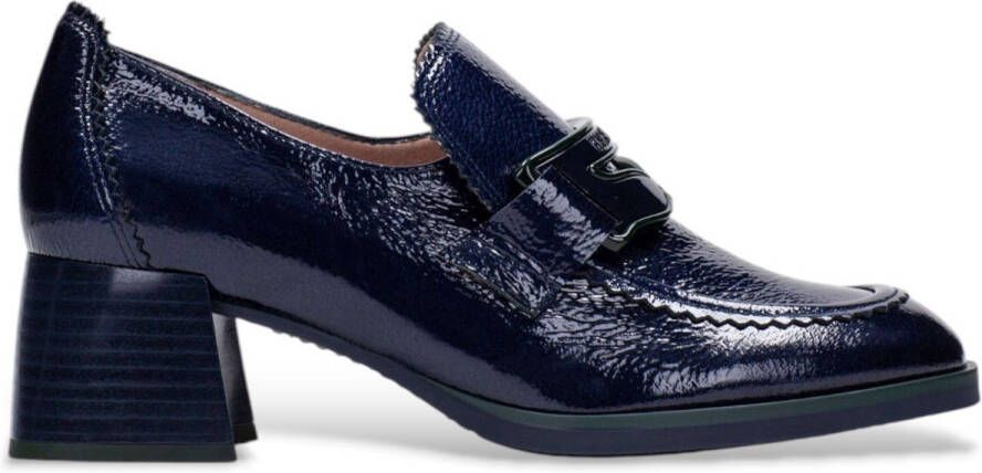 Hispanitas Nacht marine leren schoenen