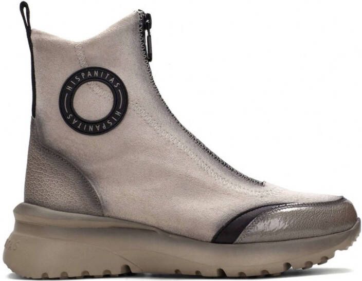 Hispanitas Galler Chelsea Laarzen Elegant en Stijlvol Beige Dames