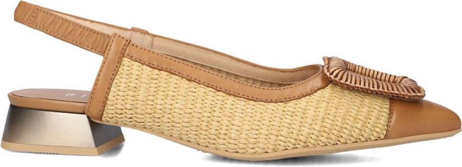 HISPANITAS Slingbacks Dames Rhv254046 Maat: 40 Materiaal: Raffia Kleur: Camel