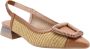 HISPANITAS Slingbacks Dames Rhv254046 Maat: 37 Materiaal: Raffia Kleur: Camel - Thumbnail 1