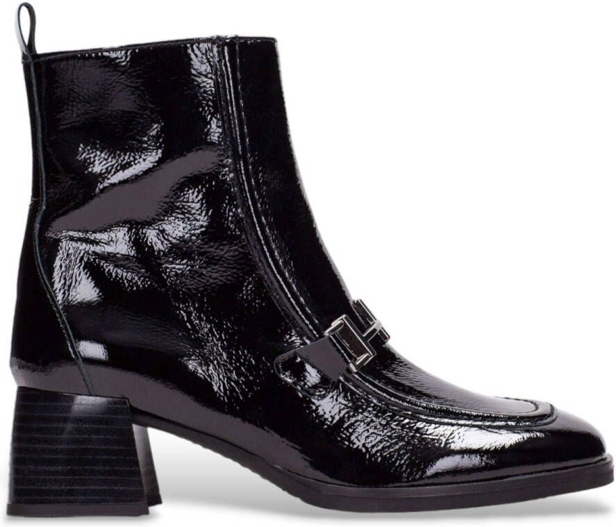 HISPANITAS Enkellaarsjes Dames Hi243727 Maat: 40 Materiaal: Lakleer Kleur: Zwart