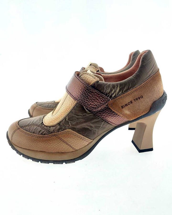 Hispanitas Saigon I25 hoogfront pump beige combi