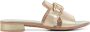 HISPANITAS Slippers Dames Hv243268 Maat: 36 Materiaal: Leer Kleur: Goud - Thumbnail 1