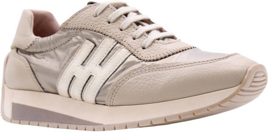 HISPANITAS Lage Sneakers Dames Hi254209 Maat: 42 Materiaal: Leer Kleur: Beige - Foto 6
