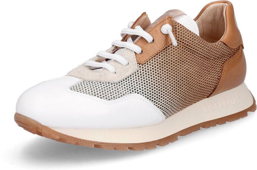 Hispanitas Bruin Leren Veterschoenen