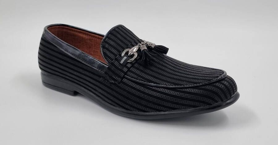 Hitman Schoenen DEJAVU Heren Instappers Heren Loafers Zwart