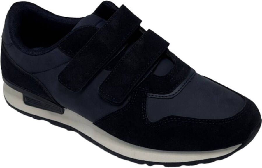 Hitman Schoenen Elong500 Heren Schoenen Heren Sneakers Lichtgewicht Sneakers Heren Klittenband Sluiting Donker Blauw