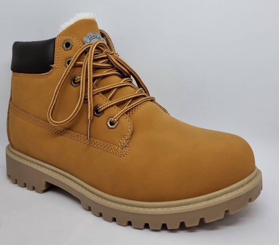 Hitman Schoenen Elong500 Heren Schoenen Wandelschoenen Camel Gevoerde Binnenzijde