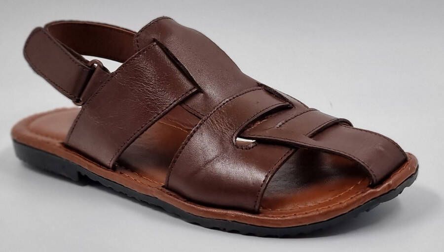 Hitman Schoenen FLICK Heren Sandalen Bruin Echt Leer