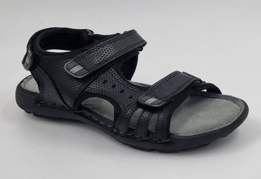 Hitman Schoenen FLICK Heren Sandalen Leer Zwart