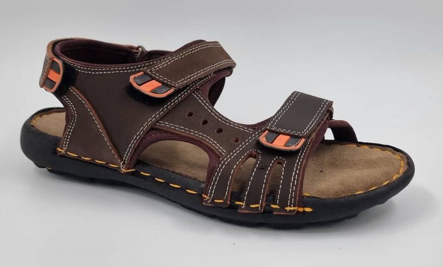 Hitman Schoenen FLICK Heren Sandalen Wandelsandalen Echt Leer Nog 4 andere kleuren Bruin