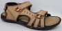 Hitman Schoenen FLICK Heren Sandalen Wandelsandalen Echt Leer Crème – - Thumbnail 9