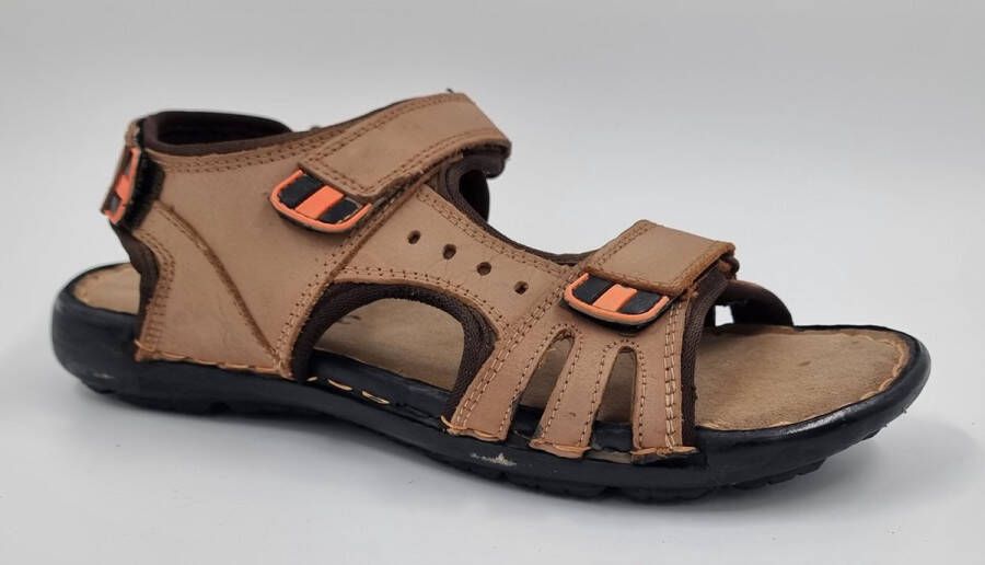 Hitman Schoenen FLICK Heren Sandalen Wandelsandalen Echt Leer Crème –