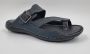 Hitman Schoenen FLICK Heren Slippers Heren Teenslippers Echt Leer Grijs - Thumbnail 2