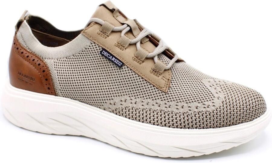 Hitman Schoenen Decarsdz Heren Schoenen Nette Schoenen Veterschoenen Lichtgewicht Sneakers Heren Beige - Foto 2