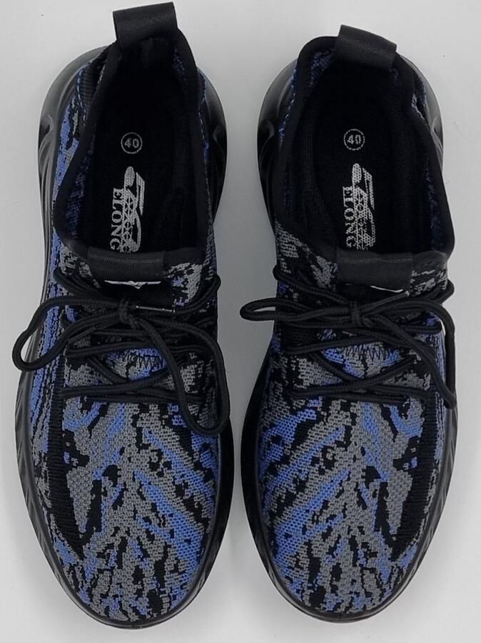 Hitman Schoenen Elong500 Heren Schoenen Heren Sneakers Instappers Heren Lichtgewicht Sneakers Heren Blauw - Foto 4